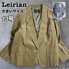 Leilian レリアン　大きいサイズ　ベルベット　テーラードジャケット　13号