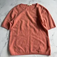 ✨美品✨S maxmara エスマックスマーラ カシミヤ100%半袖ニットXL
