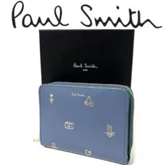 Paul✨Smith✨ポールスミス✨ミックスドゥードゥル✨ラウンド✨二つ折り財布