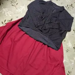 美品♡アースミュージックアンドエコロジー SET2点 ブラウス+スカート