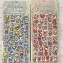 クリアぷくぷくキャンディシール2シートセット