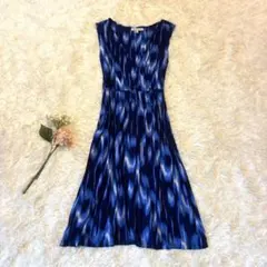 A227◾︎ ローラアシュレイ カシュクールワンピース UK12 L ロング 膝下