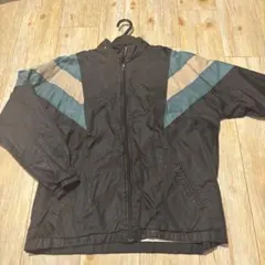 カジュアルナイロンジャケット ブラック/ブルー/ベージュ　フード付き