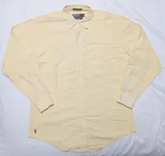 90s ポロラルフローレン USA製 ビッグオックスフォード 長袖シャツ L