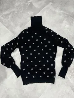 FENDI ロゴ刺繍 タートルネックセーター 40