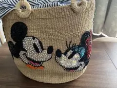 BEAMS BOY ディズニー キャラクター ビーズ刺繍 かごバッグのサムネイル