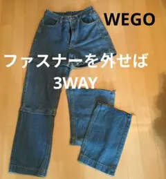 WEGO　ウィゴー　デニム　ブルージーンズ　ショートデニムパンツ　Lのサムネイル