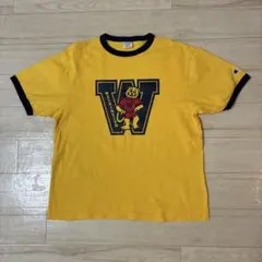 美品！　チャンピオン　リンガーTシャツ　イエロー　Mサイズ