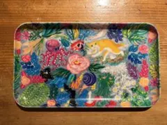 オールドローズ ボタニカル シャビー ブリキ缶 ボックス 小物入れ 収納