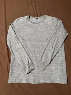UNIQLO ワッフル長袖カットソー　L グレー