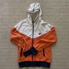 Nike ナイキファスナー付きパーカー オレンジ/ホワイト