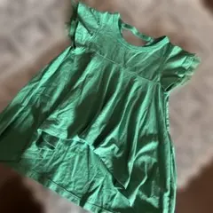 グリーン チュニック トップス