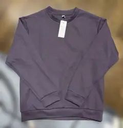 GU ダブルフェイスプルオーバー　パープル　スウェット Sサイズ