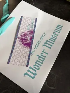 Mrs. GREEN APPLE Wonder Museum 入場券　ショップ袋