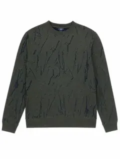 H&M クルーネック スウェット カーキ マーブル柄のサムネイル