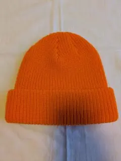 ニット帽 メンズ オレンジ