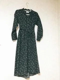 HARE ハレ☆花柄ワンピース ロングワンピース シャツワンピ 長袖
