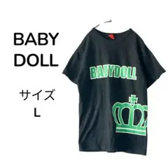 BABY DOLL ベビードール 半袖 Tシャツ サイズ L ブラック 王冠