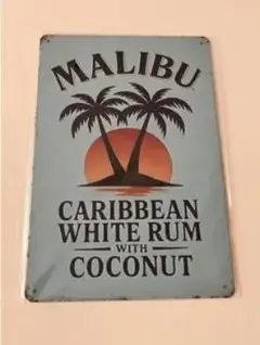 MALIBU ブリキ看板 インテリア雑貨