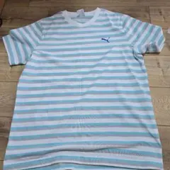 PUMA　プーマ　ボーダー半袖Tシャツ　L