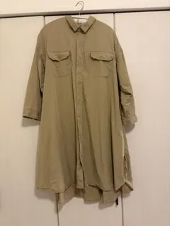JEANASIS シャツワンピース ベージュ