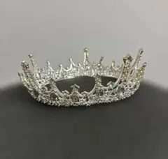 シルバー クラウンティアラ ブライダル ウェディング crown tiaraのサムネイル