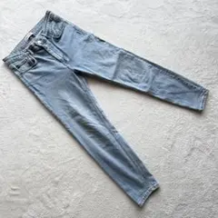 良品 ZARA【M】ライトブルー デニム ストレッチ オールシーズン