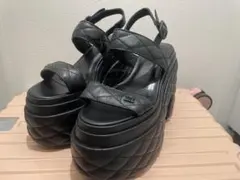 ダーリッチ キルティングソールサンダル BLK XL - メルカリ