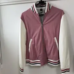 PETER BARRIE スタジャン ブルゾン ピンク ホワイト