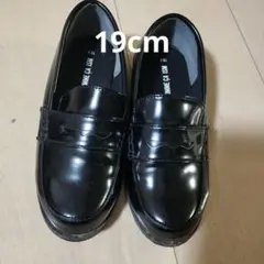 COMME CA ISM ブラックフォーマルシューズ ローファー19cm
