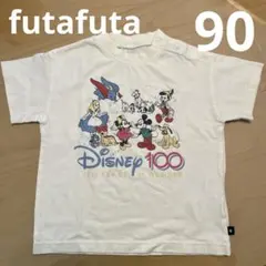 フタフタ　バースデイ ディズニー 100周年 プリント Tシャツ　80 90