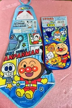 アンパンマン　ループ付きタオル　ハンドタオル　プチタオル