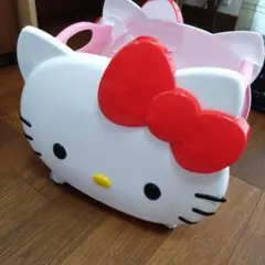 平成レトロ　ハローキティ　キャスター付き収納ボックス プラスチックケース