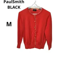 PaulSmith BLACK カーディガン 朱色 M おしゃれボタンのサムネイル