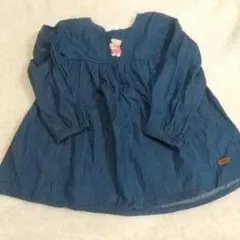 デニム風 チュニックワンピース 110cm