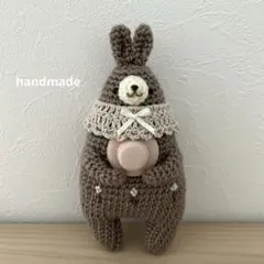 み*み様 ハンドメイド／編みぐるみ／うさぎ