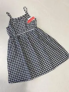 ギンガムチェック　キャミソールワンピース　120