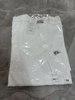 【新品未使用】regleam ロゴロングTシャツM ホワイト 刺繍カラーベージュ