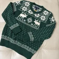Polo Ralph Lauren 緑色セーター M (10-12)