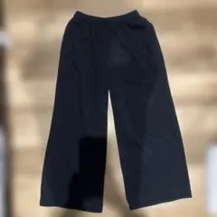 UNIQLO スウェットワイドパンツ　ブラック　S
