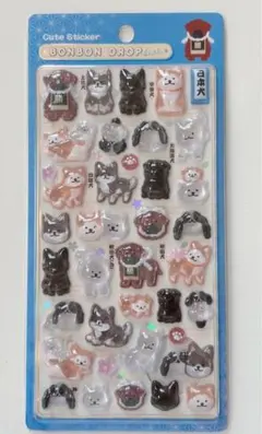 【正規品】新作　和柄　日本犬　ボンボンドロップシール