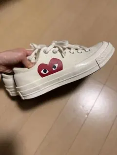 【超美品】COMME des GARÇONS PLAY × CONVERSE⭐️のサムネイル