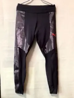 プーマ　黒　レギンス　パンツ　ドライセル　ポケット付き