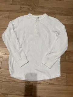 ユニクロ ワッフルヘンリーネックTシャツ サーマル