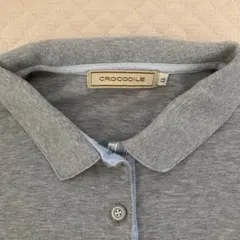 CROCODILE グレー ポロシャツ LLサイズ