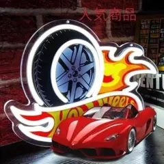 【ネオン祭り 最安値 在庫限】炎のタイヤ ネオンサイン管h