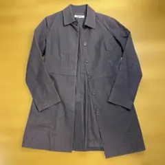 NATURAL BEAUTY BASIC ネイビー ドット柄 コート Lサイズ