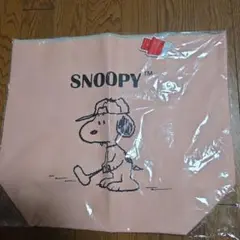 SNOOPY ビッグトートバッグ ピンク