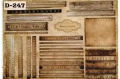 【D-247】naco様　コラージュシート　素材シート　デザインペーパー　20