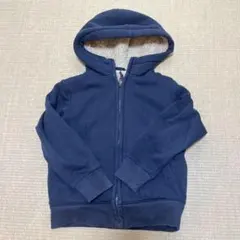 ユニクロ　ボアパーカー　紺色　120